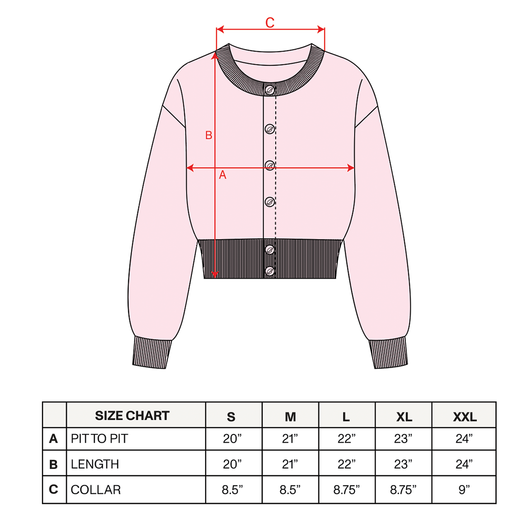 Sweetheart Button Sweatshirt