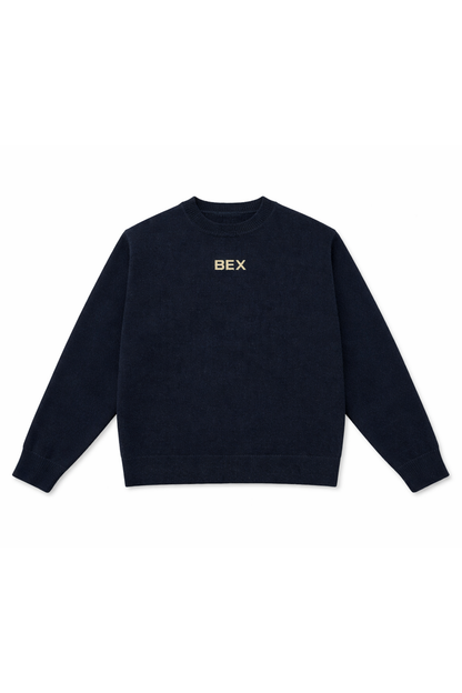 The Navy Knit Pullover
