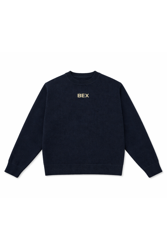 The Navy Knit Pullover