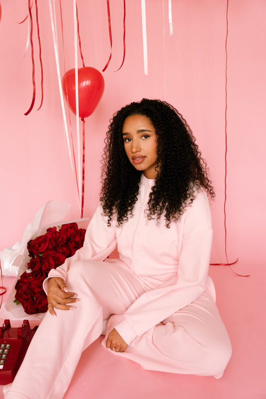 Sweetheart Button Sweatshirt