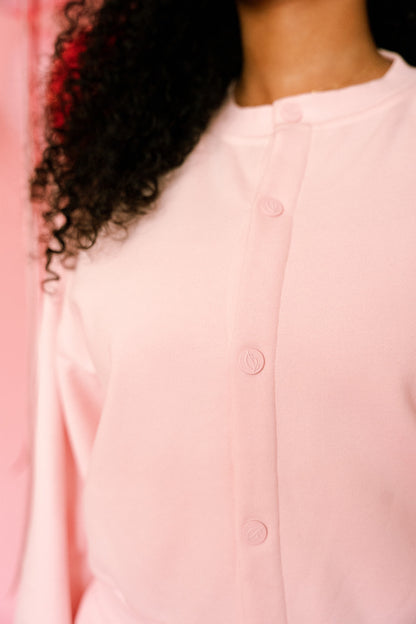 Sweetheart Button Sweatshirt