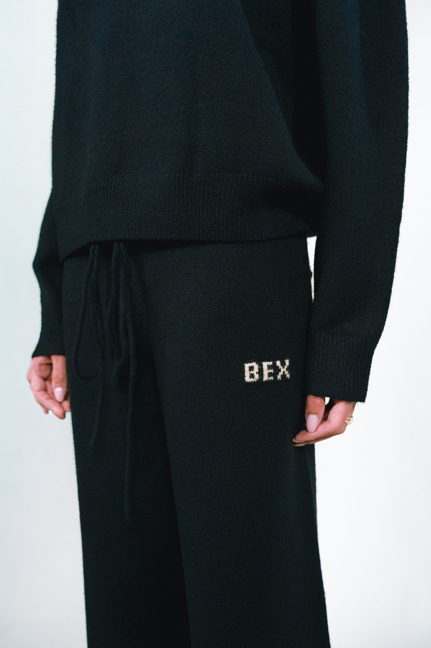 Navy Knit Pant