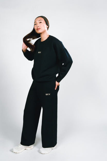 Navy Knit Pant